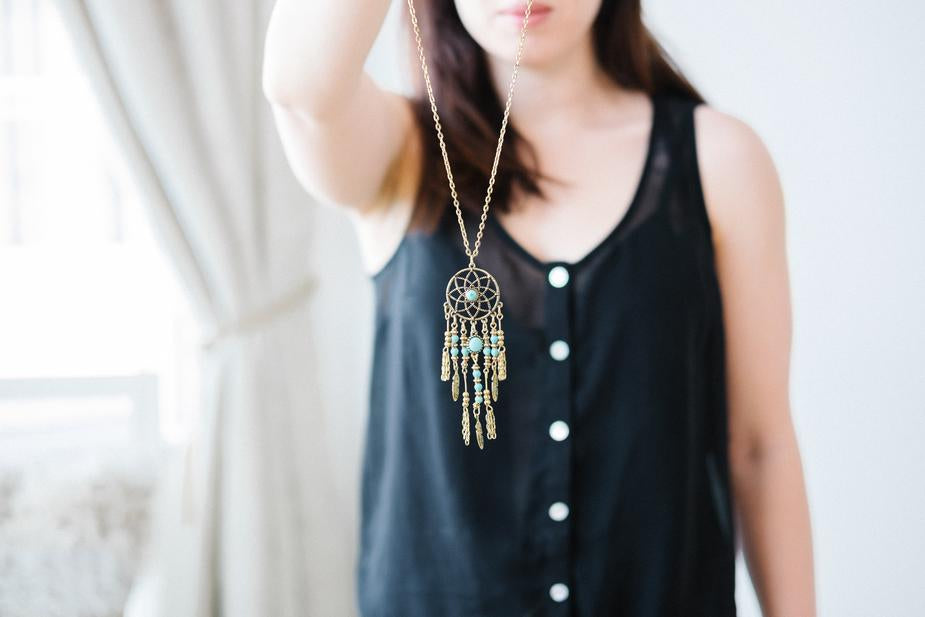 Dreamcatcher Pendant Necklace - park-shop-1